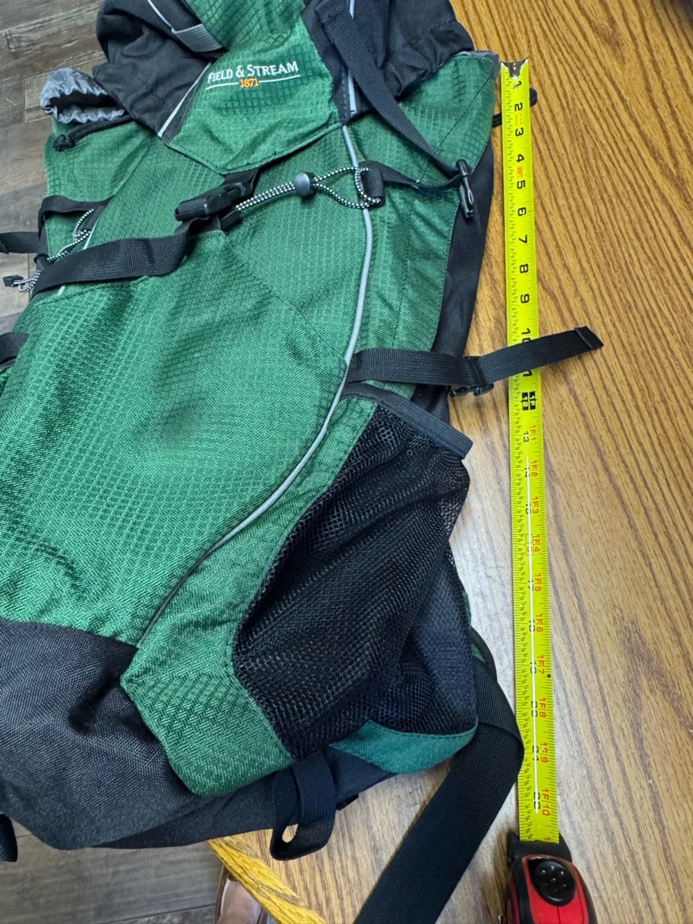 Field & Stream 1871 Backpack Internal Frame Outdoor Camping Hiking Green 45L